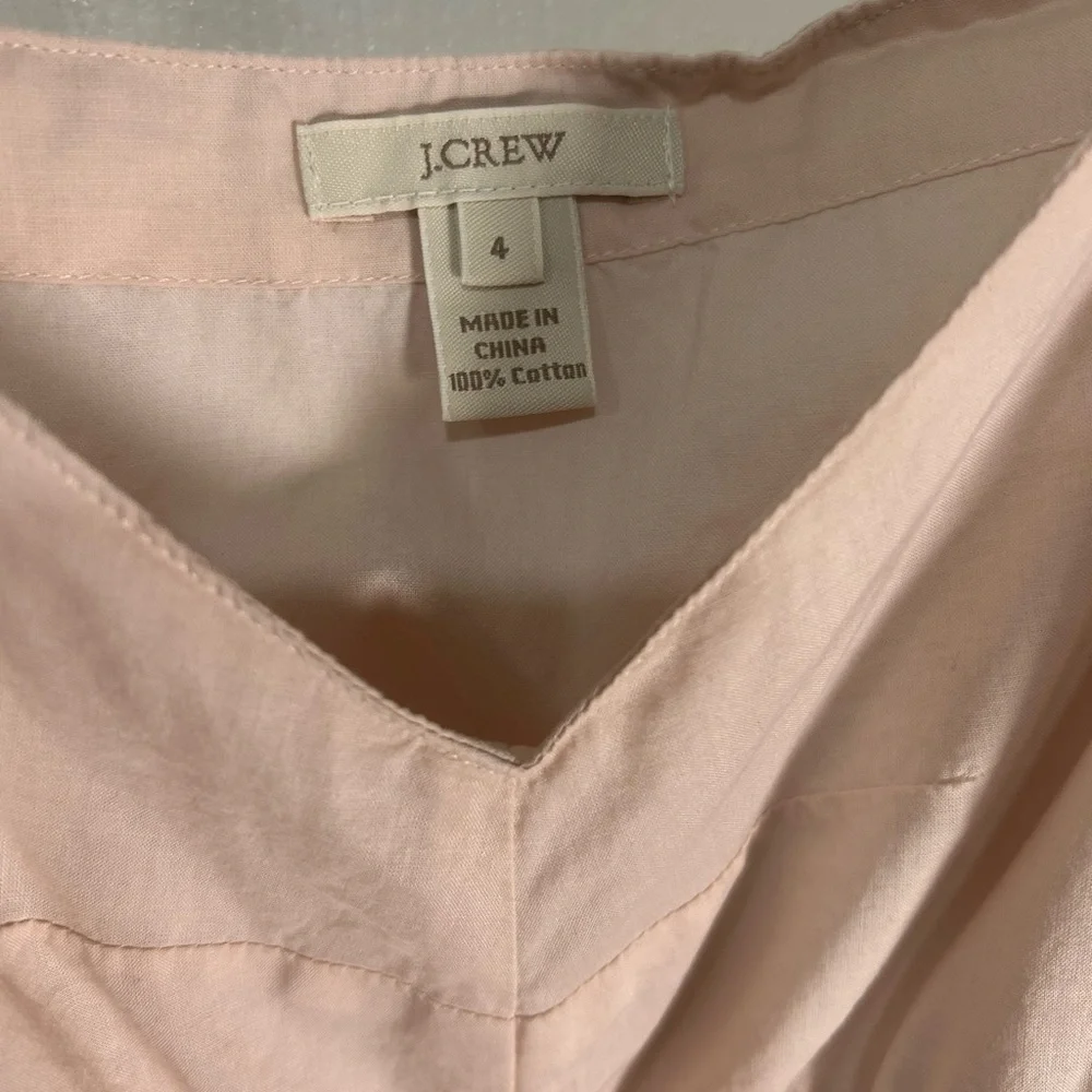 J. Crew Light Pink V-Neck Top